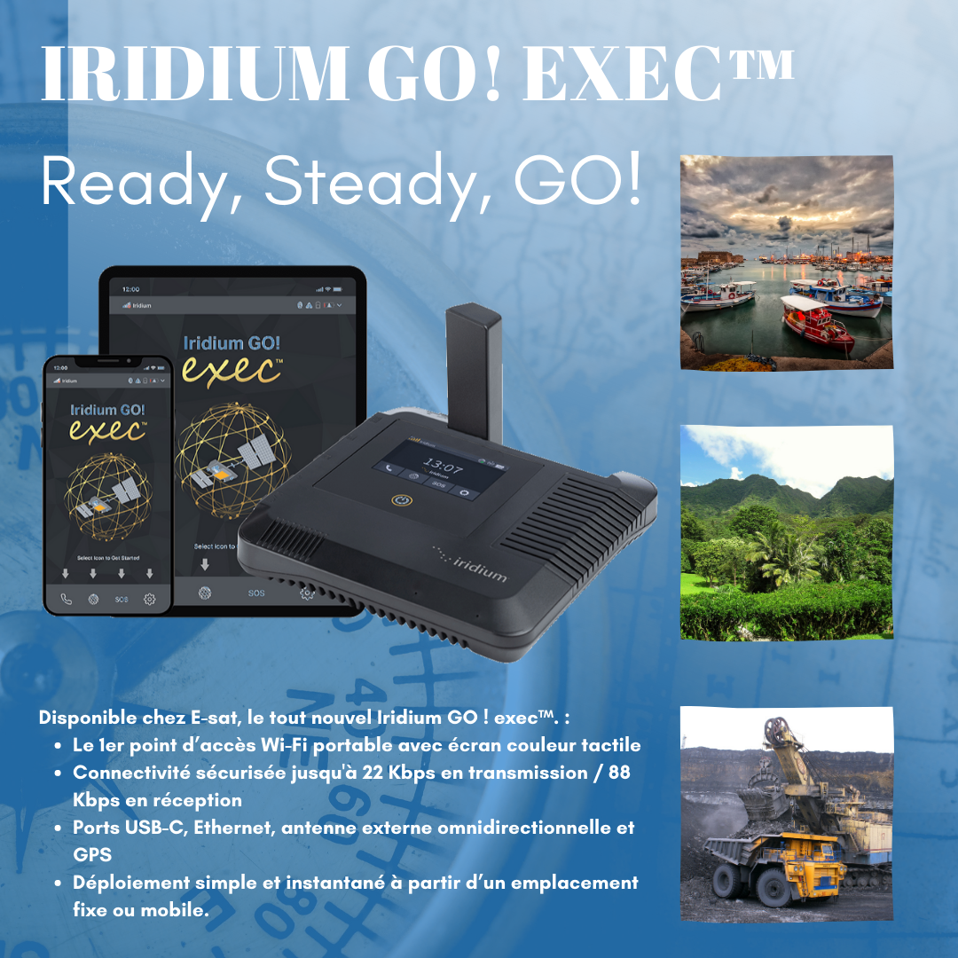 Image d'accueil, Iridium GO! EXEC